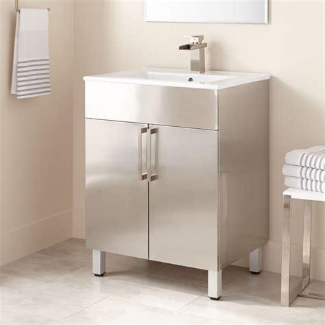 steel vanity cabinet|vanity with cabinet on counter.